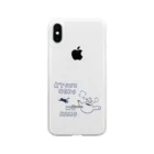 TOPECONHEROESの急須ネコを噛む Soft Clear Smartphone Case