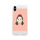 ははは HAHAHAのママさん Soft Clear Smartphone Case