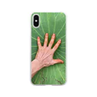 芸術家　ひらののヘナの手と蓮 Soft Clear Smartphone Case