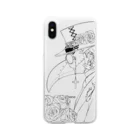 shiro-monochrome46の薔薇と十字架と特殊マスク Soft Clear Smartphone Case