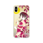 古美術しみじみ堂の花札 -萩- Soft Clear Smartphone Case