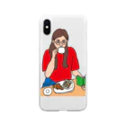 Yukino1118｜イラストレーターのひとり時間を楽しむ女性 Soft Clear Smartphone Case