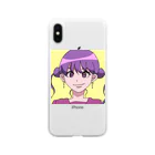 SushiUp-鮨昇天の寿司食べに来た女の子Tシャツ Soft Clear Smartphone Case