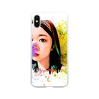 BiBiD cafeのBiBiD-Japanese girl- Soft Clear Smartphone Case