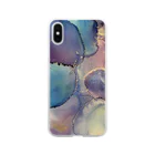 yaya-alcoholinkartのアルコールインクアート Soft Clear Smartphone Case