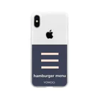 YOMOGI 〜ヨモギ〜のhamburger menu Soft Clear Smartphone Case