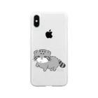 ねこぱんつのまぬるねこ Soft Clear Smartphone Case