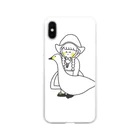 tanakasakiの女の子と白鳥 Soft Clear Smartphone Case