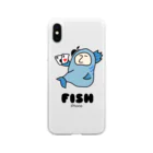 ちむのポーカーグッズのフィッシュ君 Soft Clear Smartphone Case