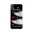 G-HERRINGの鮭！（SALMON；桜；鳥居）あらゆる生命たちへ感謝をささげます。 Soft Clear Smartphone Case