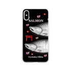 G-HERRINGの鮭！（SALMON；桜；鳥居；卵）あらゆる生命たちへ感謝をささげます。 Soft Clear Smartphone Case