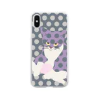 はちのふてこいねこ Soft Clear Smartphone Case