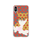 はちのふてこいねこ Soft Clear Smartphone Case