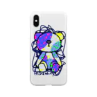 HIDEPAINT　SUZURI店のB･BEAR Soft Clear Smartphone Case