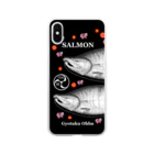 G-HERRINGの鮭（SALMON；桜；巴；卵） （門別 鮭） あらゆる生命たちへ感謝をささげます。 Soft Clear Smartphone Case
