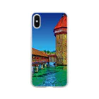 GALLERY misutawoのスイス カペル橋 Soft Clear Smartphone Case