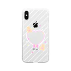 Fancy Surprise!の推しチェキスマホケースHeart♡くまclear Soft Clear Smartphone Case