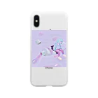 m_illust_yのNobukosan  絵の具 Soft Clear Smartphone Case