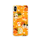 omiyu(お返事遅くなります)のねこのお弁当 Soft Clear Smartphone Case