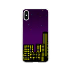 ドット絵アイテムの夜景 Soft Clear Smartphone Case