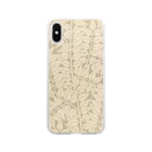 smartphone_PublicDoのBranch pattern 1872 Soft Clear Smartphone Case