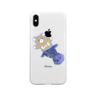 しぃら🐻🐟のくまカンスくんグッズ Soft Clear Smartphone Case