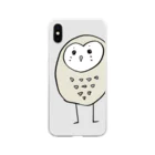 ふゆこぼ亭のめそめそドリ Soft Clear Smartphone Case