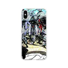 日々好日屋2号店の自転車ドミノ Soft Clear Smartphone Case