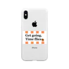 ホームタウンスター　Hometown Star のテントウムシピリオド（オレンジ）　Orange Ladybird Soft Clear Smartphone Case