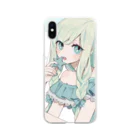 macoの星形クッキー Soft Clear Smartphone Case