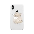 HOOBUKUROのゆる羊 Soft Clear Smartphone Case