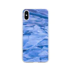 ShaGaDoのBackground material Lake surface freezing Soft Clear Smartphone Case