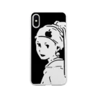 山形屋米店の真珠の耳飾りの少女 Soft Clear Smartphone Case