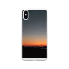 ひいろの三日月と夕焼け Soft Clear Smartphone Case