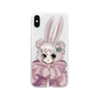 夢見がちなお店🐰が迷い込むの部屋着の兎兎ノ🐰 Soft Clear Smartphone Case