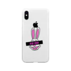 disney-risaのNew York rabbit mosaic Soft Clear Smartphone Case