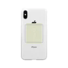 rilybiiのbabygray yellow mintgreen Soft Clear Smartphone Case