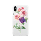 Chi2ChiのTencent Flowers Soft Clear Smartphone Case