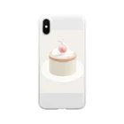 糖のレトロカフェのプリン ソフトクリアスマホケース