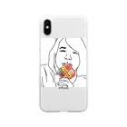 kyuaakumeのこくうまむしゃむしゃ Soft Clear Smartphone Case