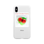 La Rose FleurのTwin Cherry Tomatoes（ツインチェリートマトちゃん♪） Soft Clear Smartphone Case