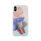 AKUTSU SHOPの女の子(A) Soft Clear Smartphone Case