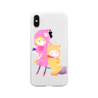 しましま工場のあかずきん×おおかみくん Soft Clear Smartphone Case