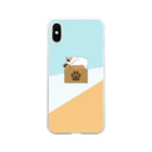 しらたまのおひるねこ　明け方 Soft Clear Smartphone Case