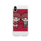 rurugirlの女の子男の子 Soft Clear Smartphone Case