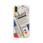 No.30_DesignWorks typographyのfutura typography design Soft Clear Smartphone Case