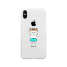 Miiiさんの猫っかぶりウッサ氏【派手】 Soft Clear Smartphone Case