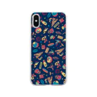 Metaphysical BerryのNight on the Galactic Railroad Soft Clear Smartphone Case