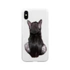 nya nya*のバックショットねこ Soft Clear Smartphone Case