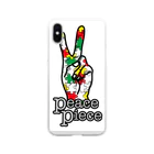 peace pieceのpeace piece Soft Clear Smartphone Case